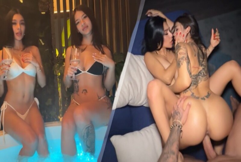 POUB-8302 我和我最好的朋友和她的男朋友做三人行！我喜欢她男朋友的鸡巴。 Anna cherry 7