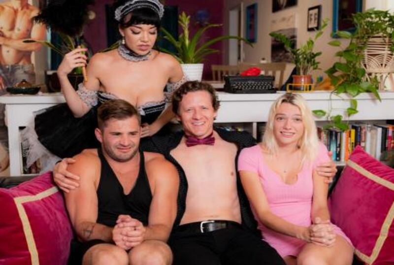 PRUN.25.05.30 色情夫妇和荡妇一起演出这场性爱体操。 Little Puck,Kenna James