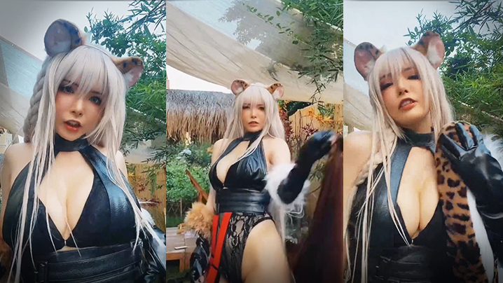 猫女郎的性感拍照姿势