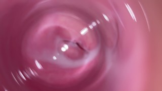 相机深入 Mia 的青少年奶油逼